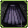 Equipment image for Black Phantom Wrinkle Skirt [Type B]